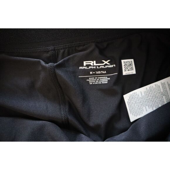 RLX Ralph Lauren Women Sz M Black Pickleball Tennis Golf Pleated Back Skort - Picture 3 of 11